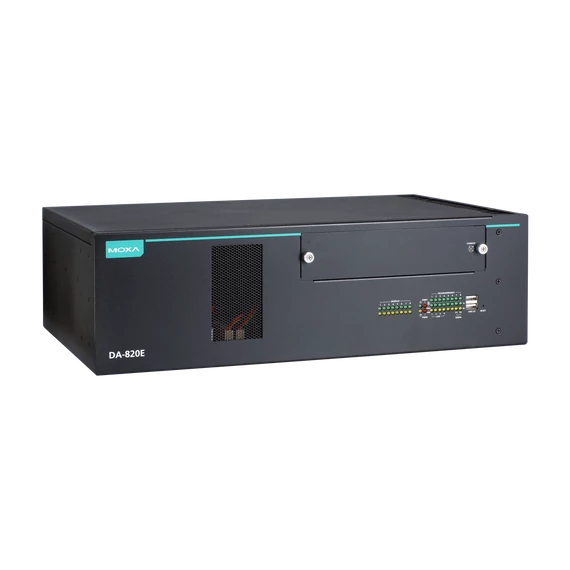 Moxa DA-820E-C7-H-T rack szekrénybe szerelhető ipari számítógép.
