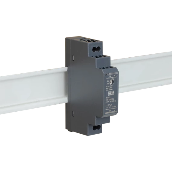 Mean Well HDR-15-12 DIN-sines tápegység