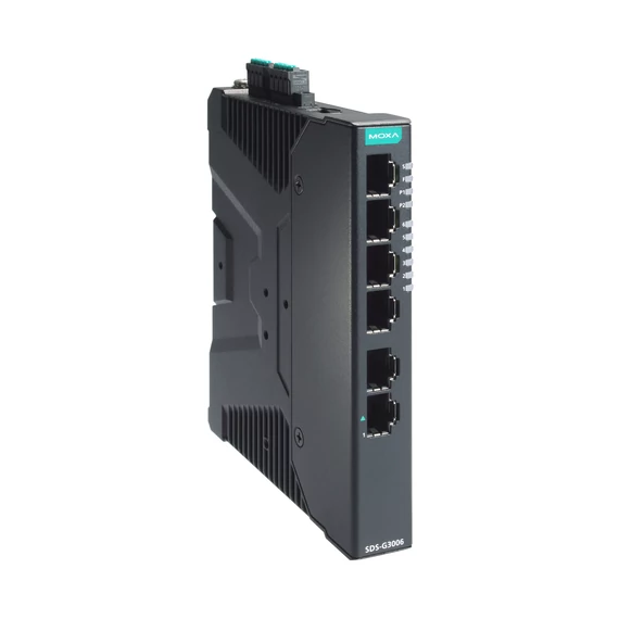 Moxa SDS-G3006 kompakt, full Gigabites intelligens ipari Ethernet switch.