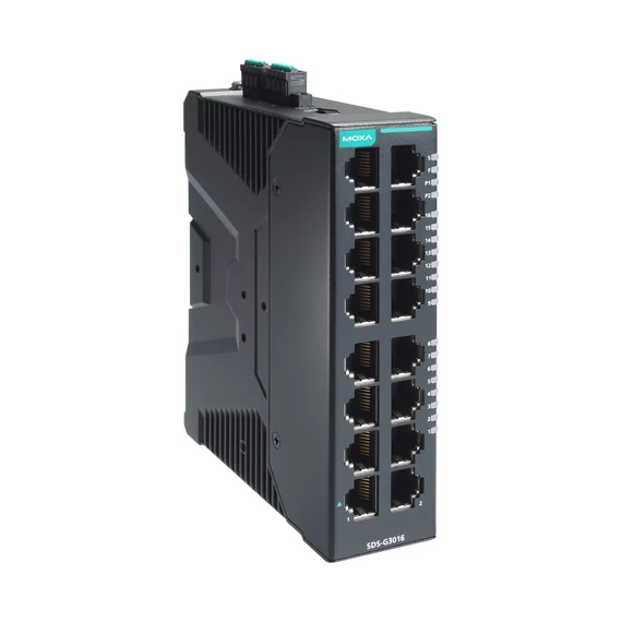 MOXA SDS-G3016 kompakt, ipari full Gigabites intelligens Ethernet switch.