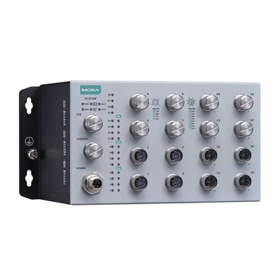 Moxa TN-4516B-8P-4G-4GP-CT-T Layer 2 vasúti menedzselt Ethernet switch