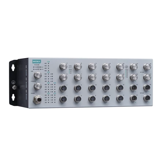 Moxa TN-4528B-20P-4GP-4GBP-CT-T Layer 2 vasúti menedzselt Ethernet switch